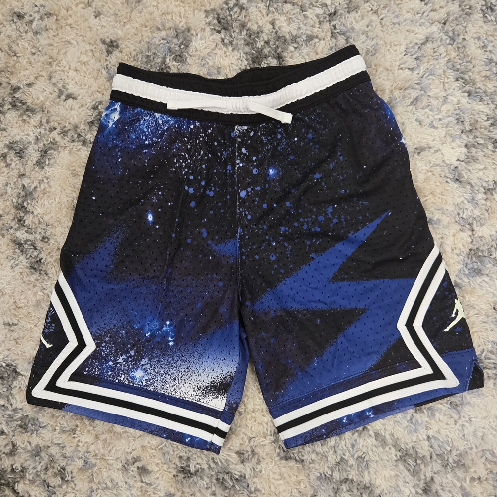 Boys Jordan All Over Galaxy Print Diamond Shorts, NWOT